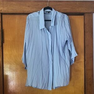Universal Standard Toni Light Blue Button Down Shirt